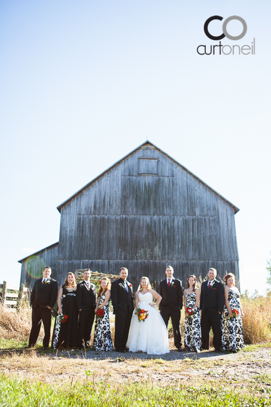 Sault Ste Marie Wedding Photography - Amanda and Denis - farm, summer wedding, hay bales