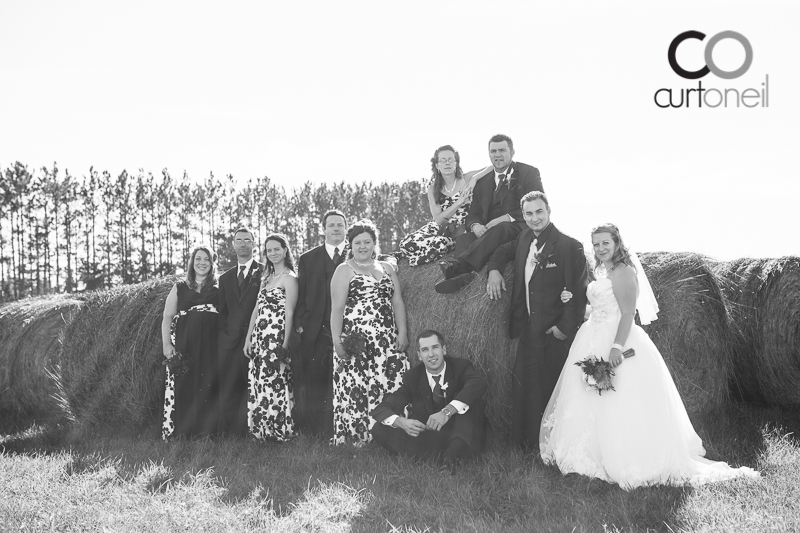 Sault Ste Marie Wedding Photography - Amanda and Denis - farm, summer wedding, hay bales