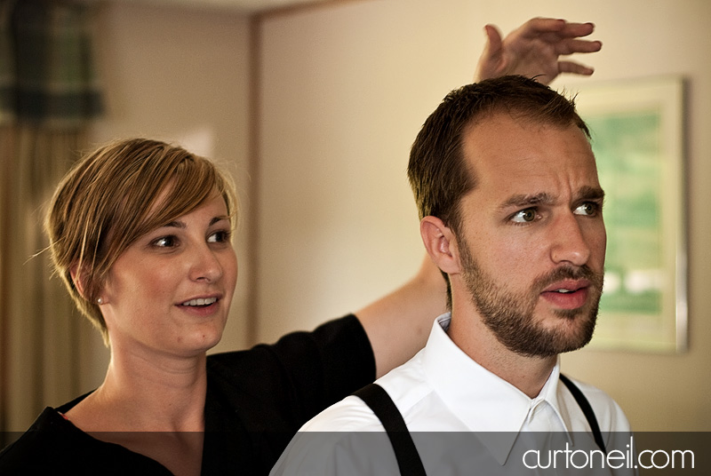 groom prep - st. joe's island wedding
