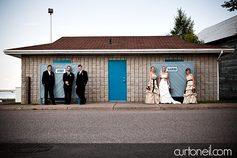 bridal party men and women - st. joe's island wedding
