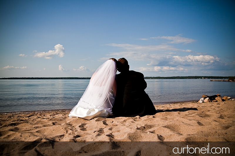 bride and groom beach - st. joe's island wedding