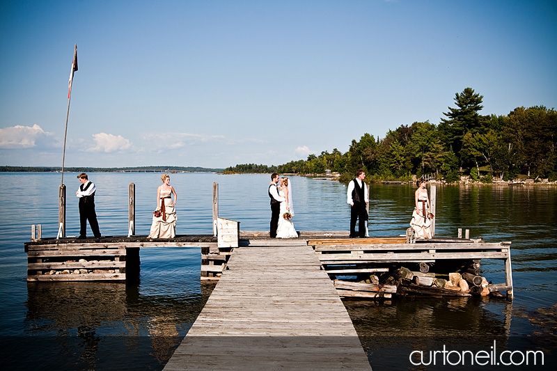 bridal party dock - st. joe's island wedding