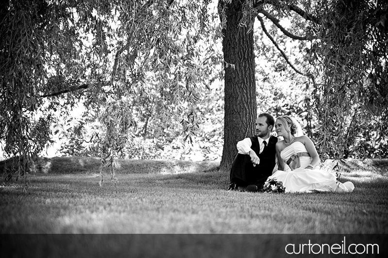 bride and groom willow tree - st. joe's island wedding