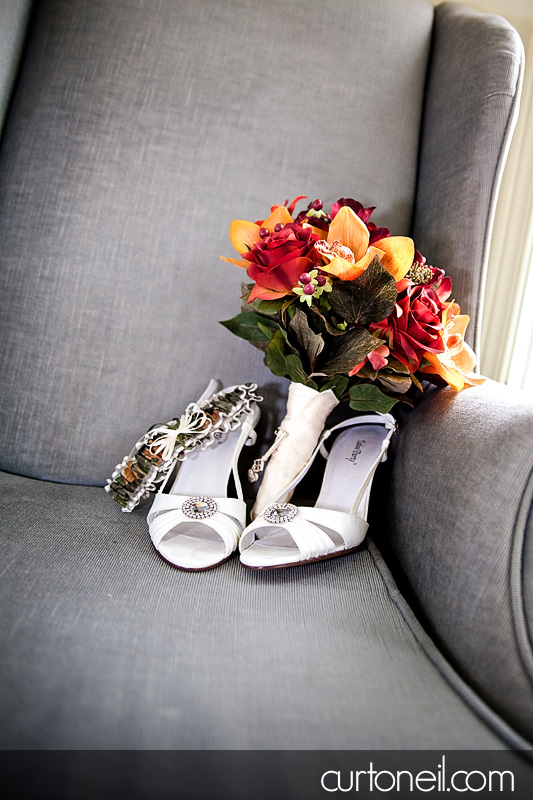 Sault Wedding - shoes on chair
