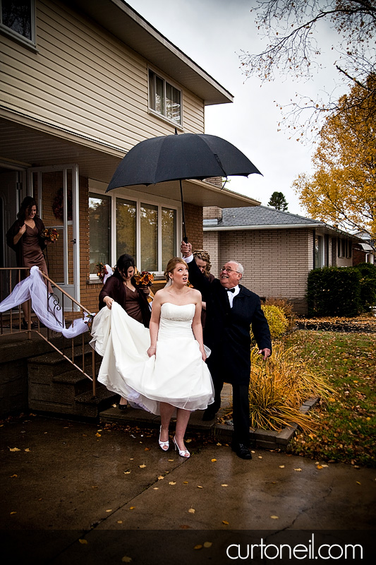 Sault Wedding - tut tut looks like rain