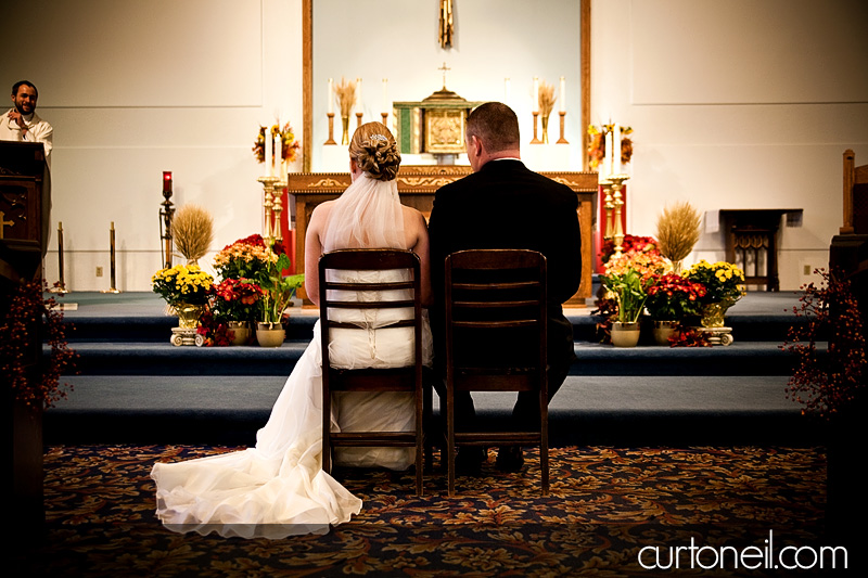 Sault Wedding - bride and groom ceremony