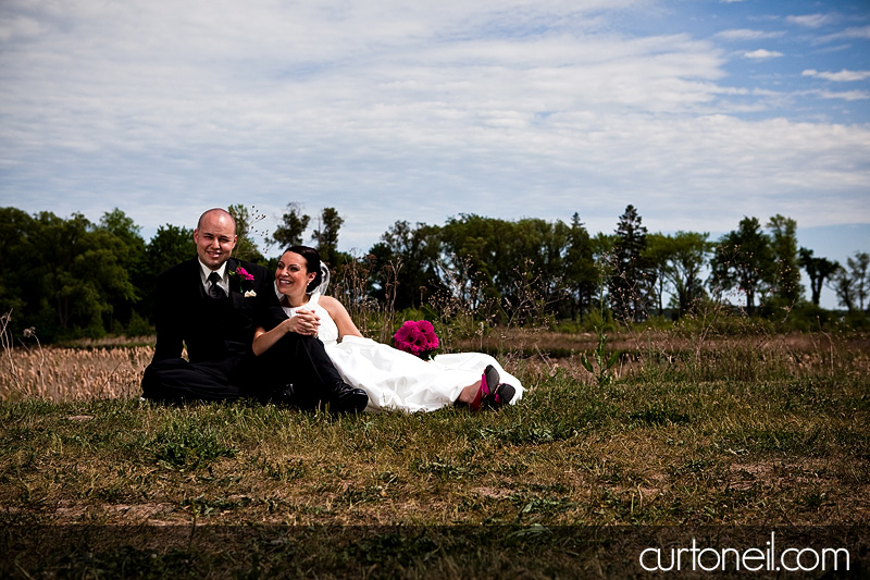 Wedding - Jill and John - in the grass