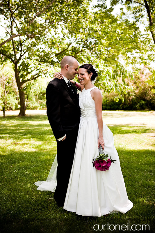 Wedding - Jill and John - laughing