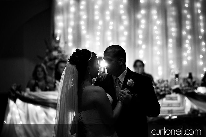 Sault Ste Marie Wedding - bride and groom first dance