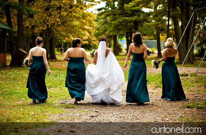 Sault Ste Marie Wedding - bride and bridesmaids