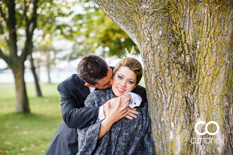 Sault Ste Marie Wedding Photography - Kerry and Dom - boardwalk, cold, fall, Marconi