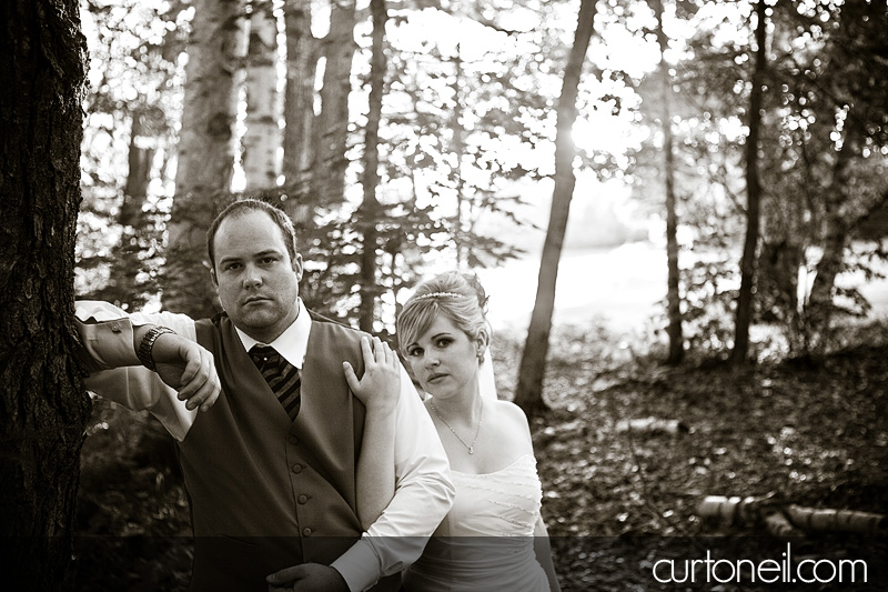 Sault Ste Marie Wedding - Katie and Paul - in the woods