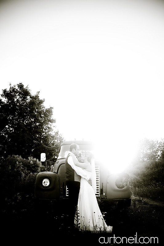 Sault Ste Marie Wedding - Katie and Paul - revisiting the old truck