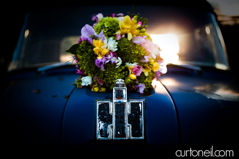 Sault Ste Marie Wedding - Katie and Paul - rings and the truck