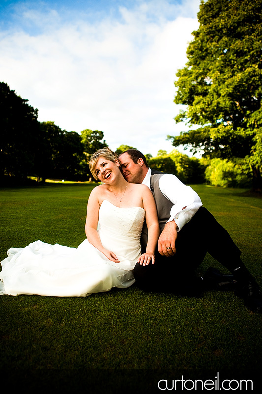 Sault Wedding - Katie and Paul on the 8th fairway - sneak peek