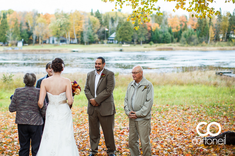 Sault Ste Marie Wedding Photography - Lisa and Hank - St. Joseph Island, fall, cold, outdoor wedding