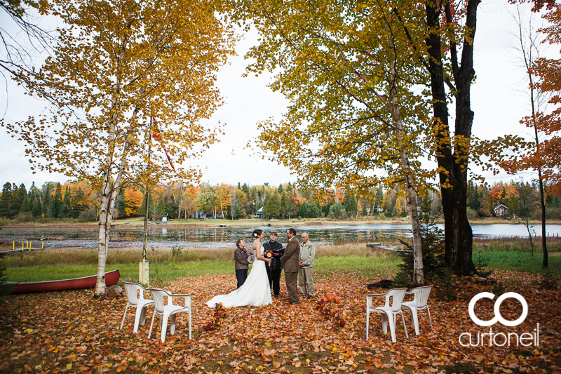 Sault Ste Marie Wedding Photography - Lisa and Hank - St. Joseph Island, fall, cold, outdoor wedding