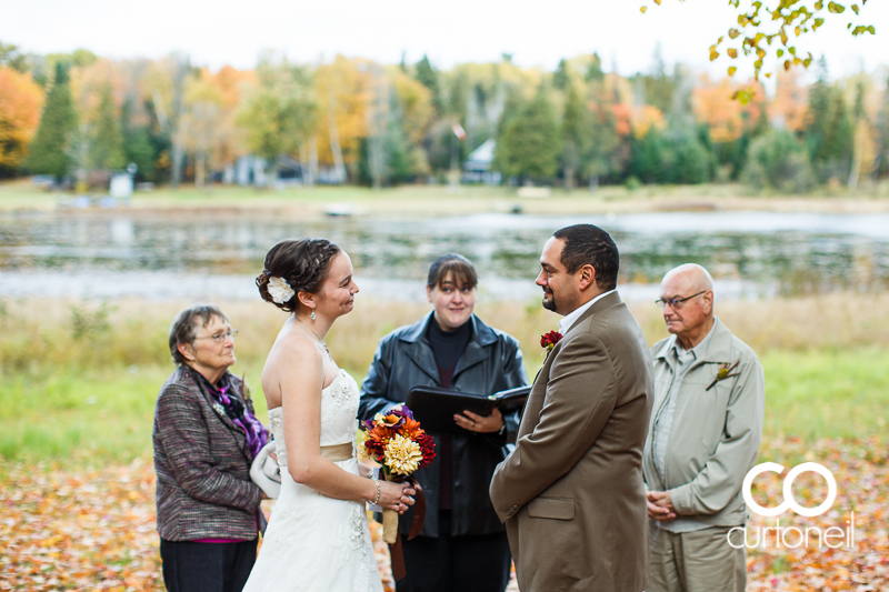 Sault Ste Marie Wedding Photography - Lisa and Hank - St. Joseph Island, fall, cold, outdoor wedding