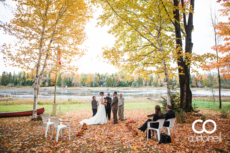 Sault Ste Marie Wedding Photography - Lisa and Hank - St. Joseph Island, fall, cold, outdoor wedding