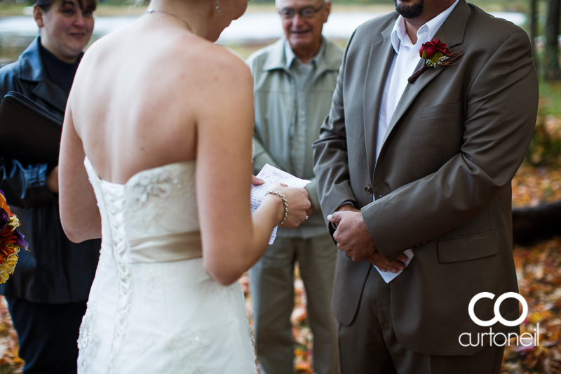 Sault Ste Marie Wedding Photography - Lisa and Hank - St. Joseph Island, fall, cold, outdoor wedding