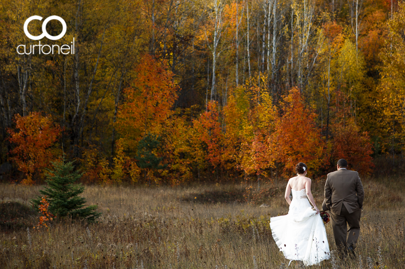 Sault Ste Marie Wedding Photography - Lisa and Hank - St. Joseph Island, fall, cold, outdoor wedding