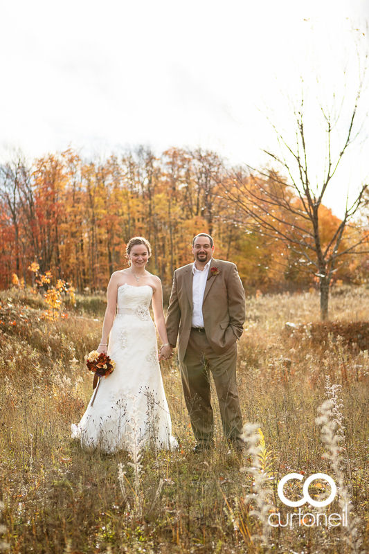 Sault Ste Marie Wedding Photography - Lisa and Hank - St. Joseph Island, fall, cold, outdoor wedding