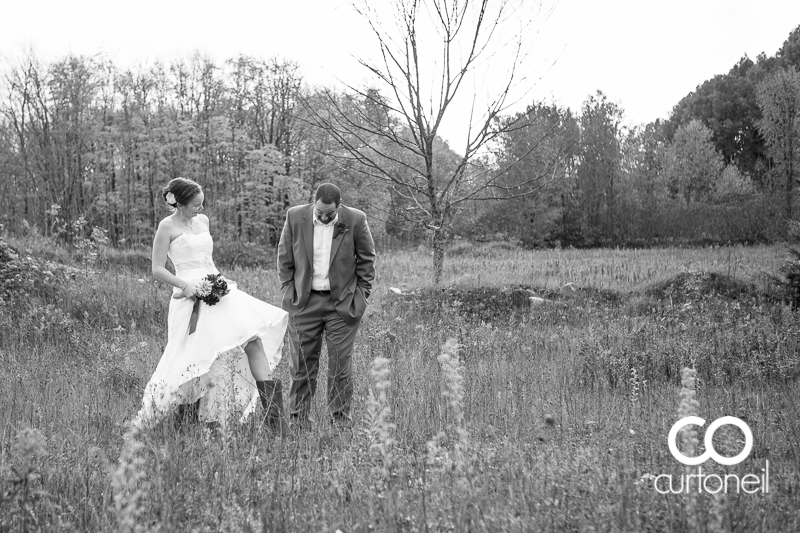 Sault Ste Marie Wedding Photography - Lisa and Hank - St. Joseph Island, fall, cold, outdoor wedding