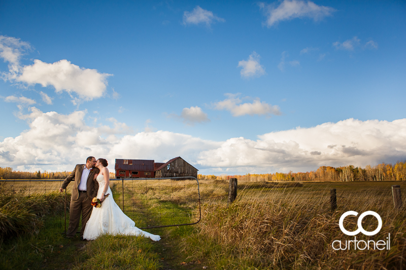 Sault Ste Marie Wedding Photography - Lisa and Hank - St. Joseph Island, fall, cold, outdoor wedding