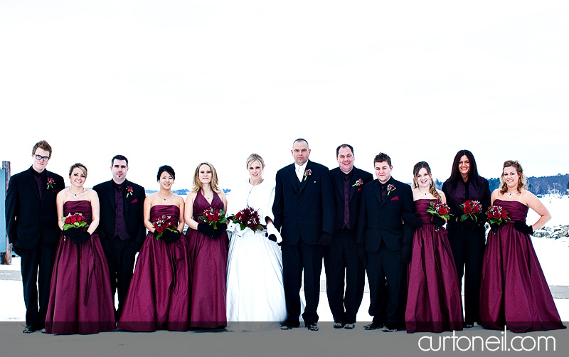Sault Ste Marie Wedding Photography - Lisa and Scott - winter cold