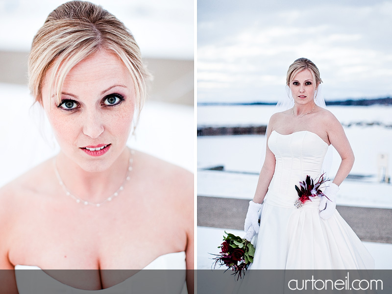 Sault Ste Marie Wedding Photography - Lisa and Scott - winter cold