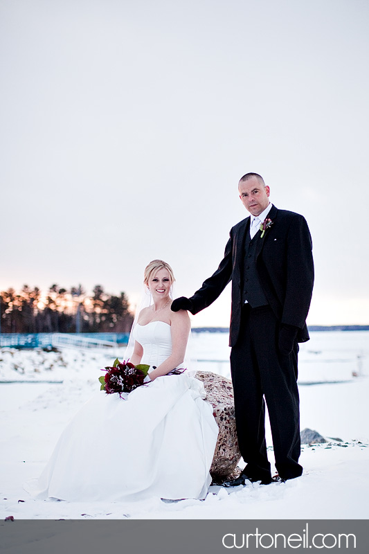 Sault Ste Marie Wedding Photography - Lisa and Scott - winter cold