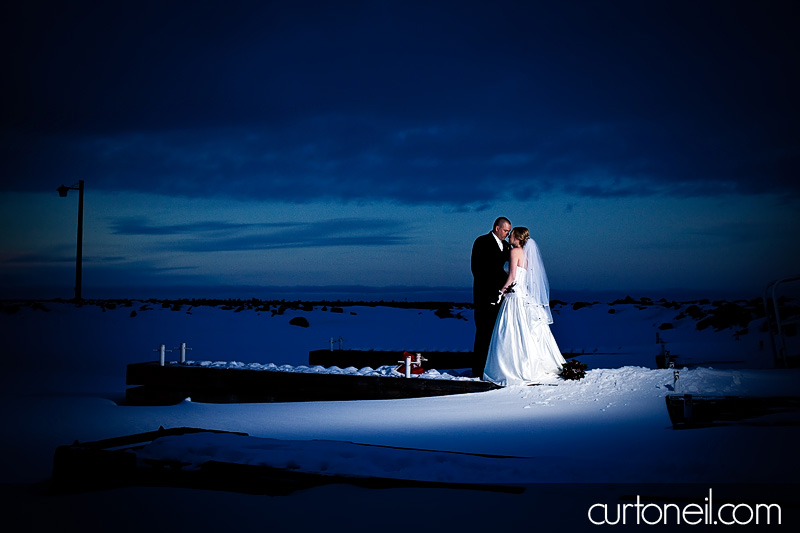 St. Joseph Island Wedding - Lisa and Scott - On the pier