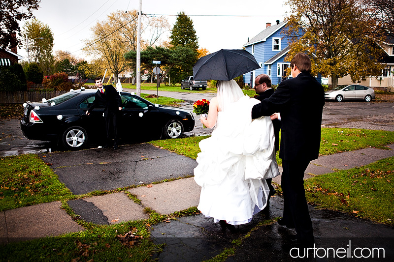 Sault Ste Marie Wedding Photography - Melissa and Jacey - rain, fall, Water Tower Inn