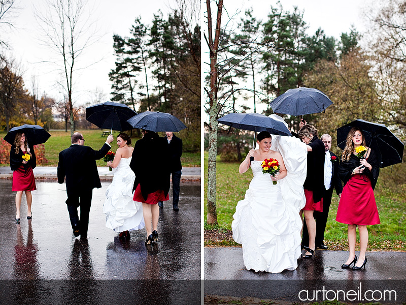 Sault Ste Marie Wedding Photography - Melissa and Jacey - rain, fall, Water Tower Inn