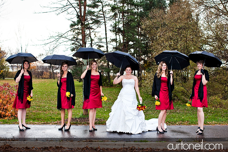 Sault Ste Marie Wedding Photography - Melissa and Jacey - rain, fall, Water Tower Inn