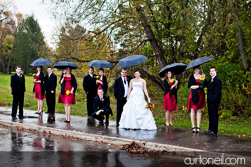 Sault Ste Marie Wedding Photography - Melissa and Jacey - rain, fall, Water Tower Inn