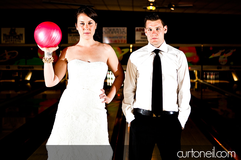 Sault Ste Marie Wedding Photography - Megan and Mathew - Gros Cap, Northcrest Bowling