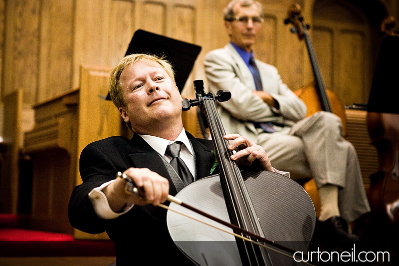 Sault Ste Marie Wedding Photography - Mary and Steve - playing his bride down the aisle