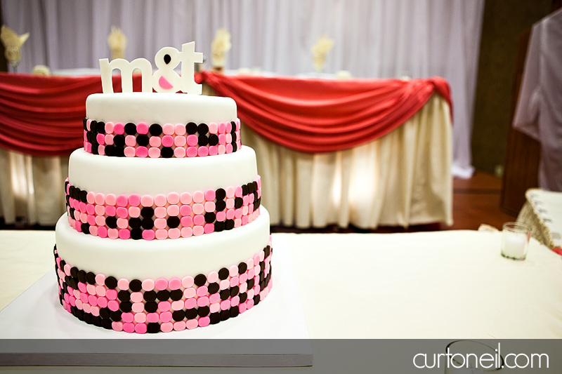 Sault Ste Marie Wedding - Mel and Tim - Wedding cake by Jeannettes Custom Cakes