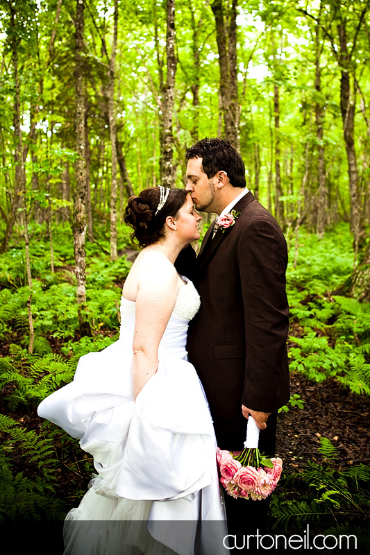 Sault Ste Marie Wedding Photography - Mel and Tim - Sneak peek from Wishart Park on a rainy day