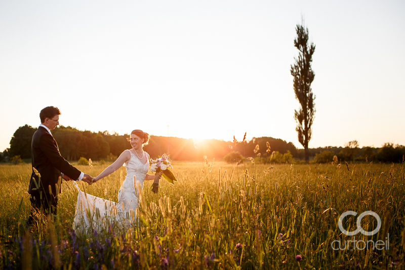 Sault Ste Marie Wedding Photography - Rachel and Adam - sneak peek at dusk on St. Joseph Island