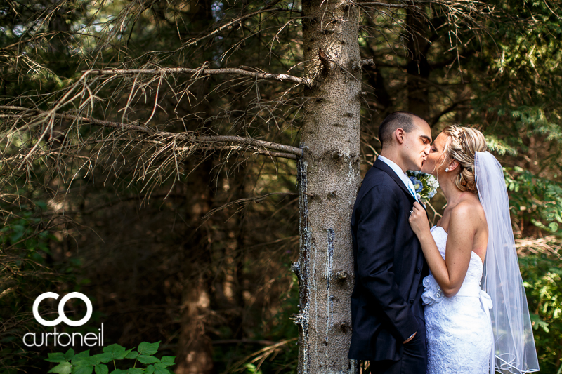 Sault Ste Marie Wedding Photography - Rachel and James - sneak peek, summer, Fort Creek, trees
