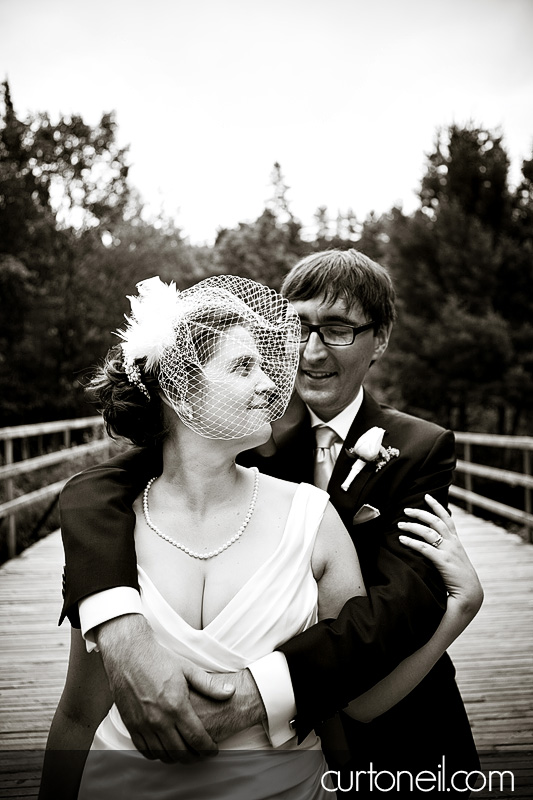 Sault Ste Marie Wedding - Rebecca and Brent - on the bridge
