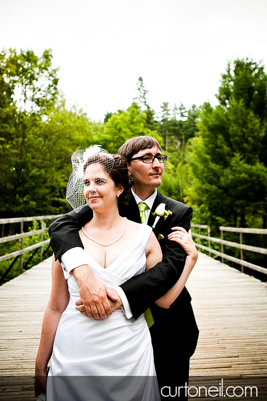 Sault Ste Marie Wedding - Rebecca and Brent - on the bridge