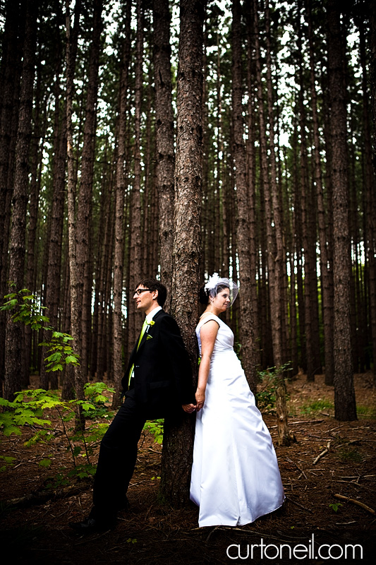 Sault Ste Marie Wedding - Rebecca and Brent - in the trees