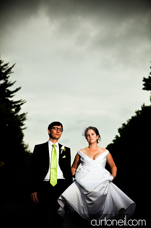 Sault Ste Marie Wedding - Rebecca and Brent - on the tracks