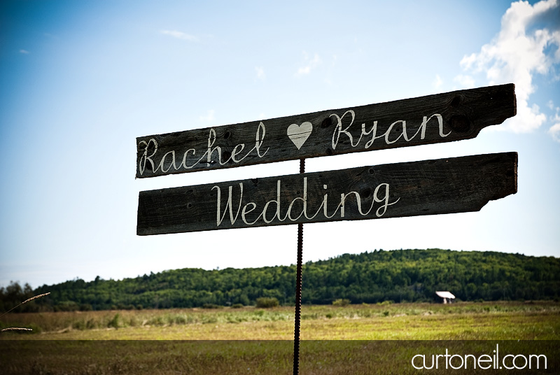 Sault Ste Marie Wedding Photography - Rachel and Ryan - the sign