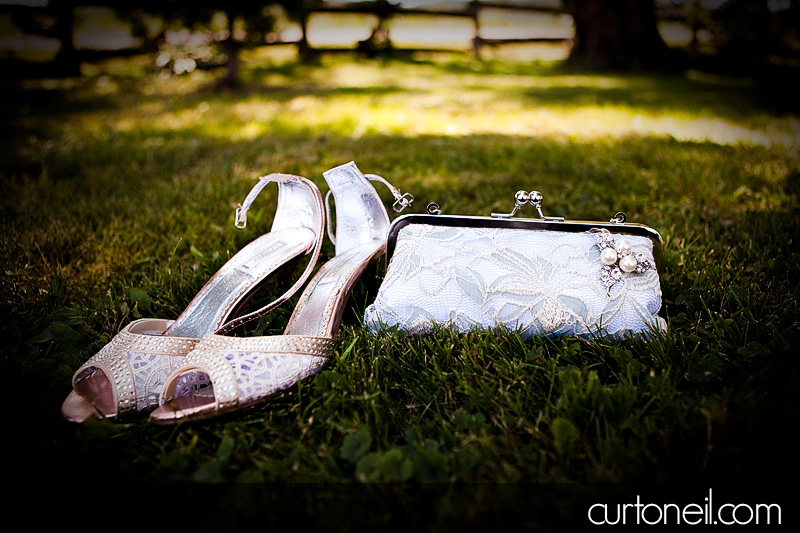 Sault Ste Marie Wedding Photography - Rachel and Ryan - purse and shoes