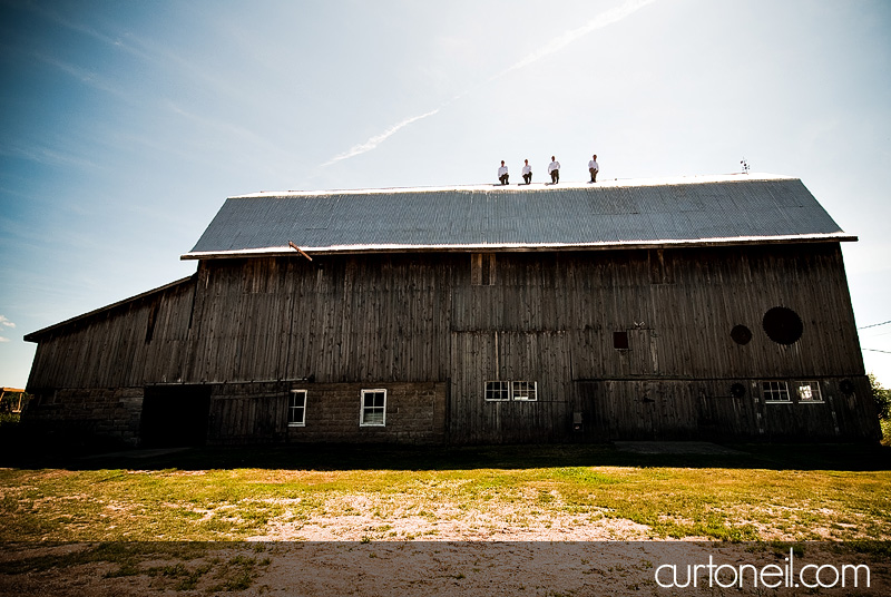 Sault Ste Marie Wedding Photography - Rachel and Ryan - on the barn