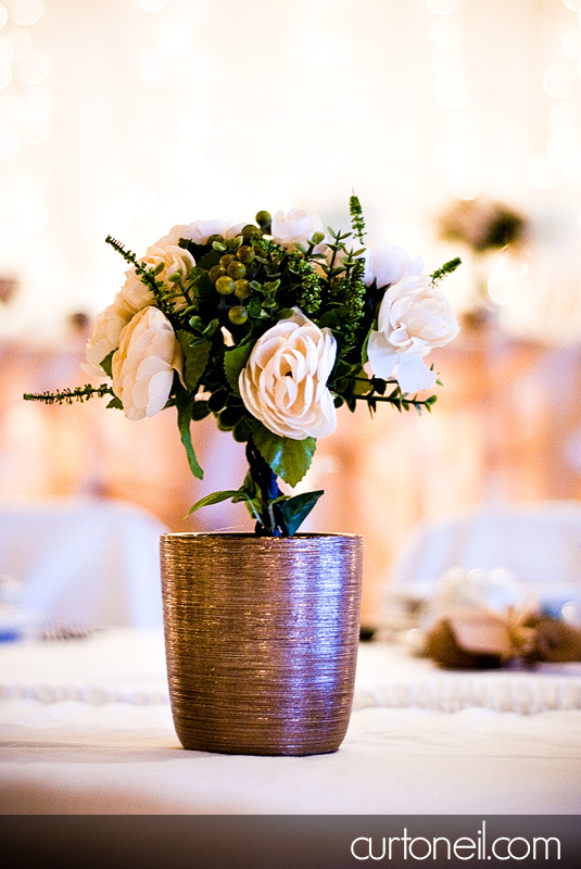 Sault Ste Marie Wedding Photography - Rachel and Ryan - reception flower